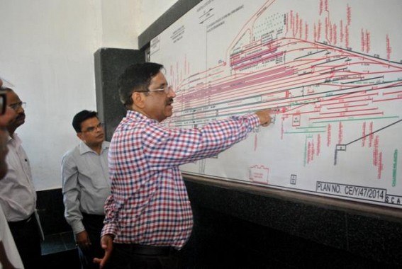 NFR GM visits Agartala Railway station, BG conversion work likely to get completed by November, says NFR GM Jaggi NFR GM visits Agartala Railway station, BG conversion work likely to get completed by November, says NFR GM Jaggi